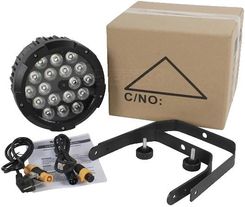 Oświetlenie LED par, wodoodporne, RGBWA+UV, DMX 6/10 kanałów, wodoodporne 18x18, wtyczka EU