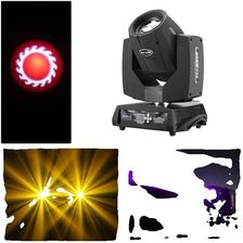 Ruchomy reflektor, moc 230 W, kompatybilny z DMX, wiązka 230 W 7r, wtyczka UE