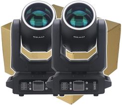 Ruchoma głowica LED, moc 280 W, 13 wzorów, 8 kolorów, pudełko na 2 sztuki, wtyczka UE
