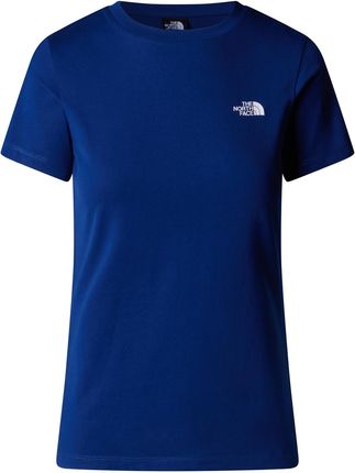 Damska Koszulka z krótkim rękawem The North Face W S/S Simple Dome Slim Tee Nf0A87Nhd1R1 – Granatowy