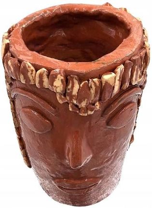 Doniczka Ceramiczna Głowa (Azeus). Doniczka Twarz. Ręcznie Robiona - zdjęcie 3