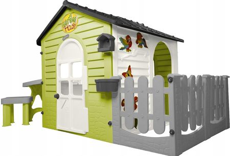 Mochtoys Domek Ogrodowy Zjeżdżalnia Piaskownica Stolik Płotek Plac Zabaw Zestaw 3W1 - zdjęcie 5