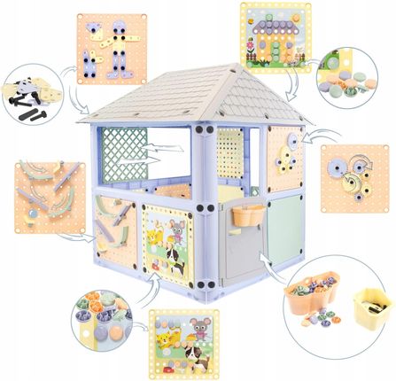 Mochtoys Domek Ogrodowy Dla Dzieci Zjeżdzalnia Wodna 180Cm Zestaw Smart House 6W1 - zdjęcie 6