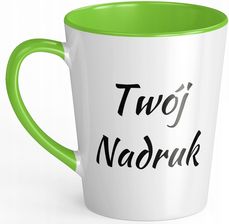 Klik&Lab Kubek Latte Zielony Personalizowany Z Własnym Zdjęciem Nadrukiem 330 ml