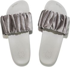 Flip Flop Klapki Basenowe Damskie Pool Gentle Velvet Szare