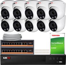 Keeyo Zestaw Do Monitoringu 10X Lv-V-Ip5M3Af-Dl 4K Funkcje Ai (ZM34739)