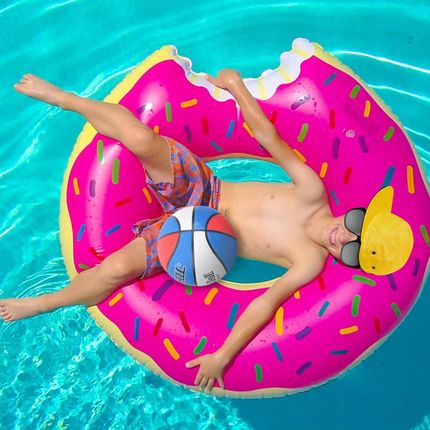 Duże Koło Dmuchane Materac Do Wody Do Pływania Basenu Donut Kółko XXL - zdjęcie 3