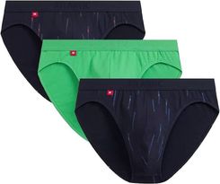 SLIPY ATLANTIC 3MP-193 WL25 GRA/ZIE/GRA (kolor granat-zielony-granat, rozmiar L)