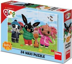 Dino Toys Królik Bing duże puzzle maxi Przyjaciele jesienią 24 elementy obrazek 66 x 47 cm