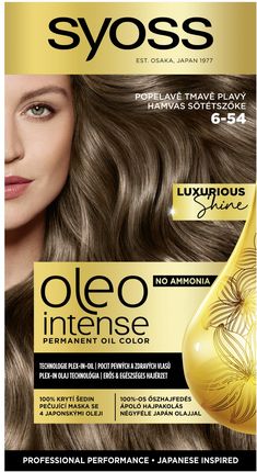 Syoss Oleo Intense Farba Do Włosów 6-54 Popielaty Ciemny Blond 1 Opak.