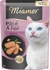 Miamor Pate And Filet Duck Mokra Karma Dla Dorosłych Kotów Z Kaczką 85G