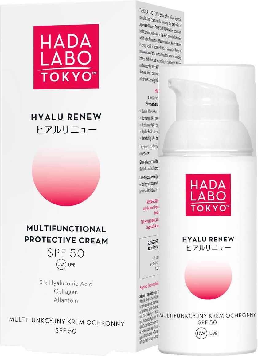 Hada Labo Tokyo Hyalu Renew Multifunkcyjny krem ochronny do twarzy SPF ...