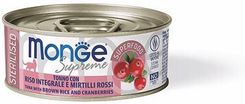 Monge Supreme Sterilised Karma Mokra Tuńczyk Z Brązowym Ryżem I Żurawiną 80g