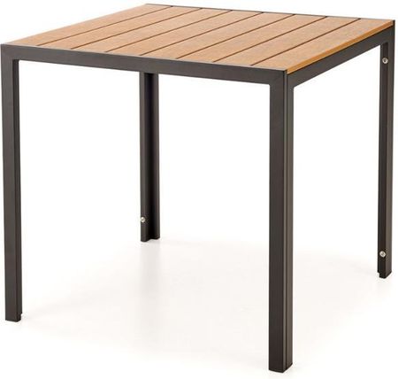 Halmar Stół Kwadratowy Fierro 80X80cm BrązowyCzarny KlasycznyNowoczesny TarasOgród VCHFIERROKWST