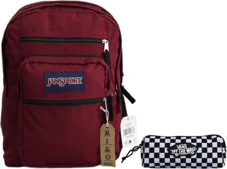 Jansport Plecak Szkolny Big Student Backpack 34L Russet Red + Piórnik Vans