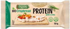 Zdjęcie BIO Pieczywo chrupkie Protein z ziołami Crispins 50 g - Małomice