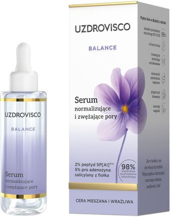 UZDROVISCO Balance Serum normalizujące i zwężające pory, 30 ml - zdjęcie 2