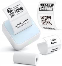 Zdjęcie Drukarka Termiczna Bluetooth do Zdjęć Naklejek Notatek Etykiet 53mm 203DPI / S1 / Niebieski - Płoty