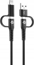 Celly Kabel Usb C A Lightning 2 M 60W Czarny (USBC4IN1BK)