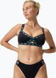 Góra od stroju pływackiego Speedo Solid Logo Elastic Cross Front Top anthracite Wiosna 2025