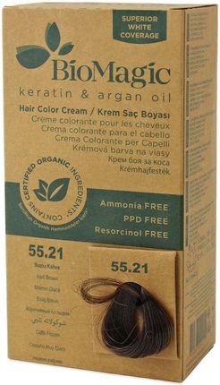 Biomagic Farba Do Włosów Mroźny Brąz (55.21) 250g
