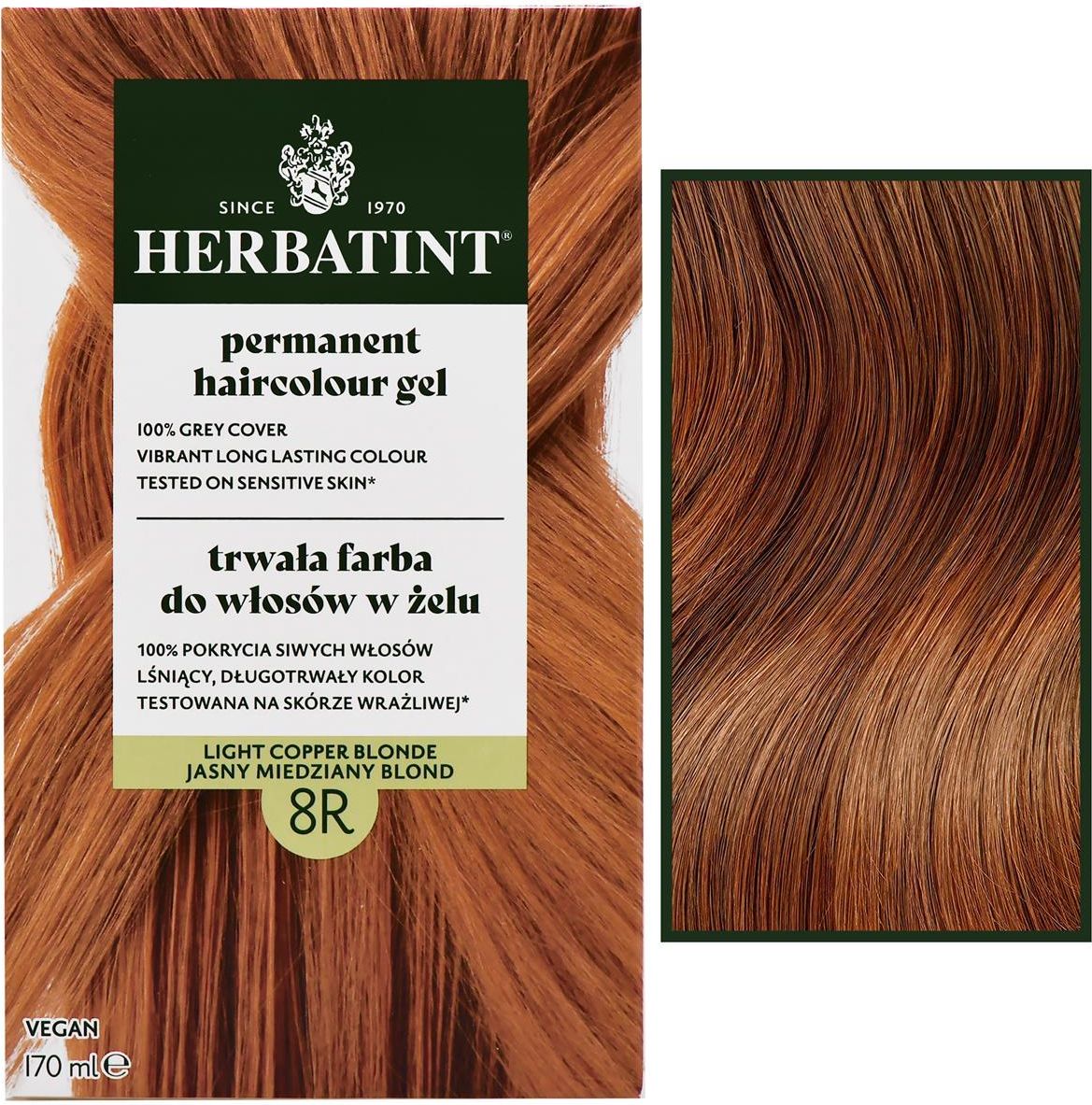 2 Flacons Coloration Novacolor N°8R Blond Roux Ramato - Pour Cheveux, Teinte Rousse Cuivrée
