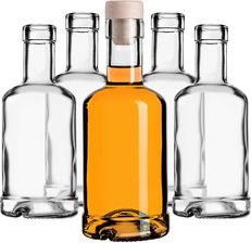 Kadax Szklana Butelka Na Alkohole Tadek 250Ml Z Korkiem Syntetycznym 50szt.