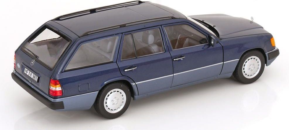 Norev Mercedes E-Class 300TD (S124) SW 1990 1/18 Bleu – Break Mythique échelle 1:18 KidBX