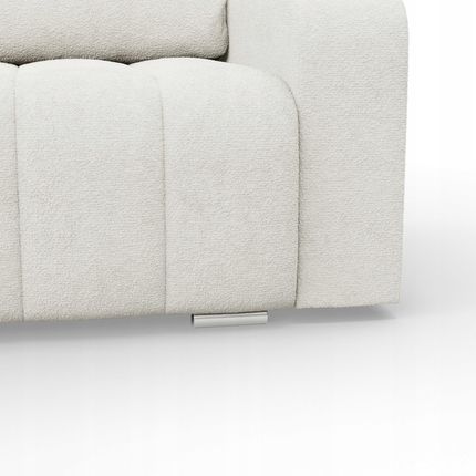 KANAPA ABRIELLE Rozkładana Wygodna Funkcja Spania Sofa BIAŁA Kremowa - zdjęcie 3