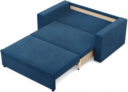 ŁÓŻKO SOFA NEO GRANATOWA NIEBIESKA KANAPA Funkcja Spania POSO SZTRUKS - zdjęcie 2
