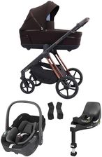 Espiro Miloo – zestaw 4w1 – z fotelikiem Maxi-Cosi Pebble 360 i bazą Familyfix 360 – 208 Excelent Chocolate