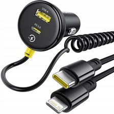 Baseus Z Kablem Lightning Usb-C 1X Usb-A 1Xusb-C 60W