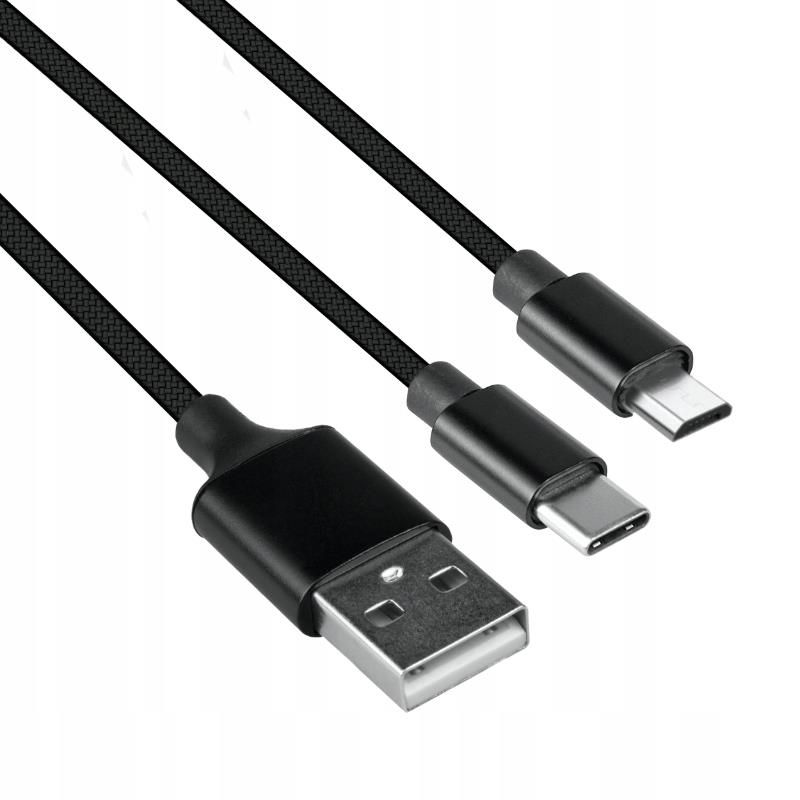 Ładowarka do telefonu Dpm Przewód Usb 2.0, 2 W 1, Usb A Usb