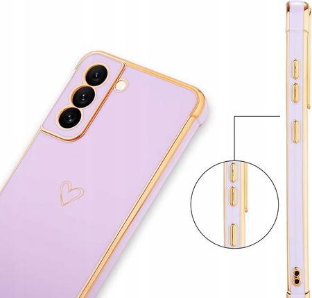 Phoneo Etui Pancerne Serce Do Samsung Galaxy S23 Lawendowe - zdjęcie 5