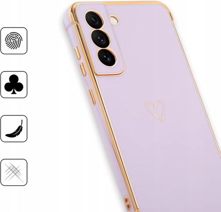 Phoneo Etui Pancerne Serce Do Samsung Galaxy S23 Lawendowe - zdjęcie 3