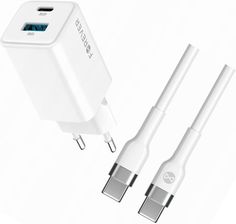 Forever Gan 45W Usb-C Z Kablem Do Xiaomi Mi Note 10 Lite