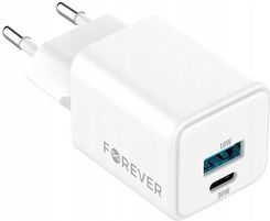 Forever Gan Pd Qc Tc-08-30Ac 1X Usb-C 1X Usb 30W Biała