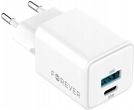 Forever Gan Pd Qc Tc-08-30Ac 1X Usb-C 1X Usb 30W Biała