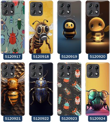 Superetui Etui Do Motorola Edge 50 Pro Owady Pszczoły Ważki Mrówki Żuki - zdjęcie 2
