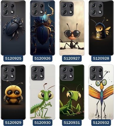 Superetui Etui Do Motorola Edge 50 Pro Owady Pszczoły Ważki Mrówki Żuki - zdjęcie 3