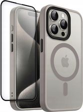 Tech Protect Plecki Etui Case Cover Matowe Sztywne Magsafe Do Iphone 15 Pro Szkło