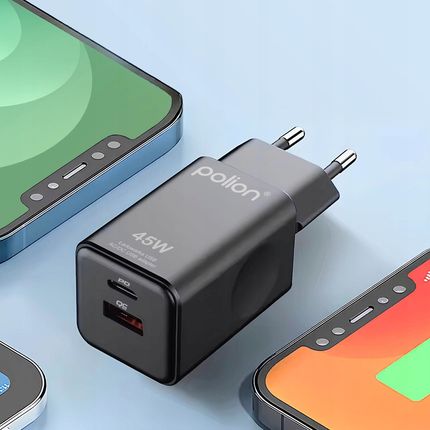 Polion 45W Usb-C+A Sfc 2.0 Pd Qc 3.0 Do Telefonu Tabletu - zdjęcie 6