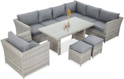 Zdjęcie Focus Garden Narożnik Ogrodowy Moniz Dining Plus Stone Grey - Wrocław