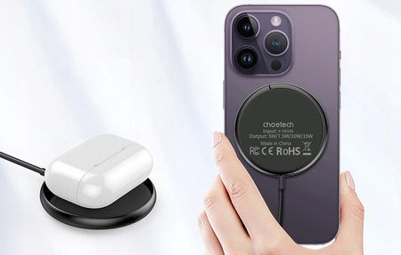 Choetech Ładowarka Magnetyczna 3W1 Magsafe Dla Telefonu Iphone Airpods - zdjęcie 5