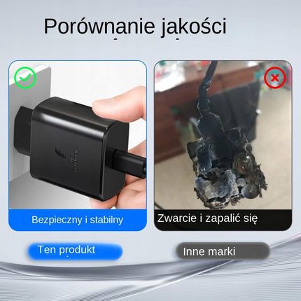 2M Do Samsung 45W Flash Charge Głowica Ładująca Czarna - zdjęcie 5