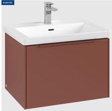Villeroy & Boch Subway 3.0 Szafka Podumywalkowa Z Oświetleniem 1 Element Wysuwany 622X429X478Mm Wine Red (C575L2AH)