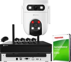 Ezviz Zestaw Monitoringu Wifi Dom Kamera Ip 4X H9C 2K 3Mpx Ir30 Audio