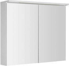 Aqualine Kawa Szafka Lustrzana Z Oświetleniem Led 70X80X22Cm Biała (WGL80S)