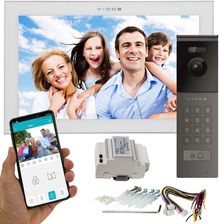 Wideodomofon WIFI Vidos X M14W-X + S12D FullHD Android Podczerwień MicroSD System 4-żyłowy, Furtka/brama, Monitor 10
