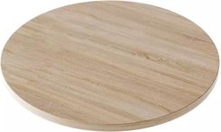 Blat laminowany dąb sonoma okrągły fi 90 cm do biurka, stołu, stolika - zdjęcie 1